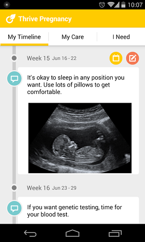 Thrive Pregnancy Screenshot