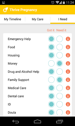 Thrive Pregnancy Screenshot